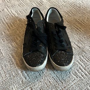 Golden goose super star bedazzled black